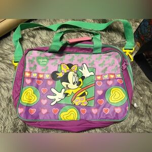 Vintage Minnie Mouse Purple and Green Bag